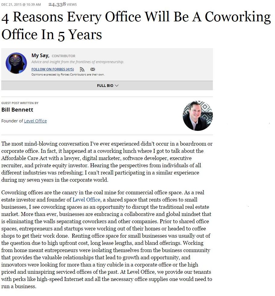 Pdf: 4 reasons every office will be a coworking office in 5 years - Stonehard