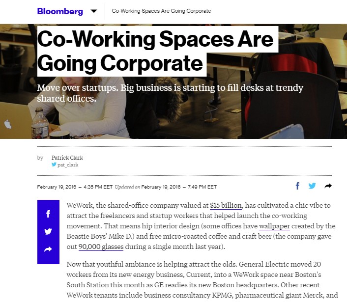 Pdf: Co-working spaces are going corporate - Stonehard