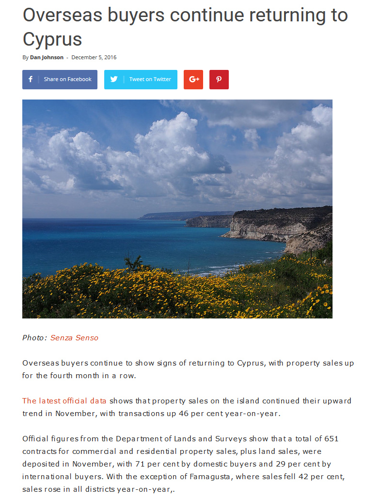 Pdf: Overseas buyers return to Cyprus - Stonehard